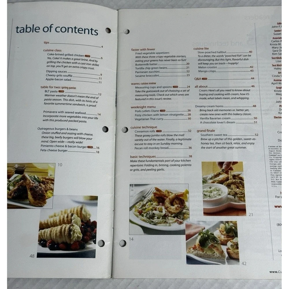 Lot of 8 Cuisine at Home Cooking Magazines Grilling Summer Simple Meals Ephemera